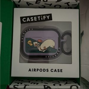 Casetify AirPods Case with Playful Cartoon Design